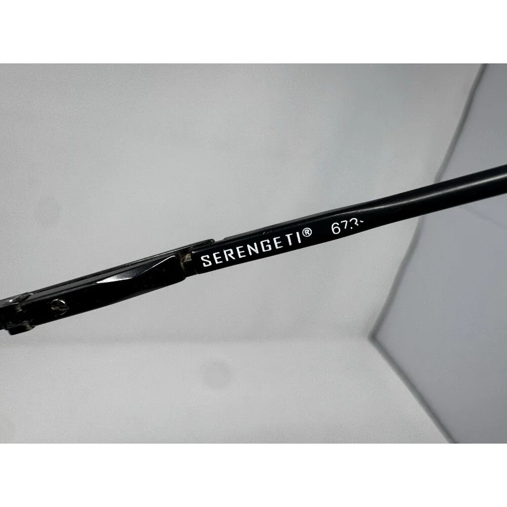 Serengeti 6738 Sunglasses Brown Lenses Black Italy 50-18-135